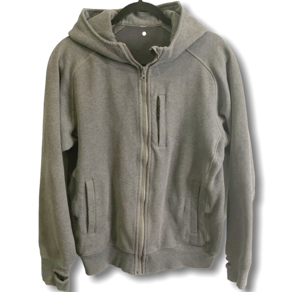 lululemon athletica Other - LULULEMON MEN’S RARE FULL ZIP GREY HOODIE SZ M